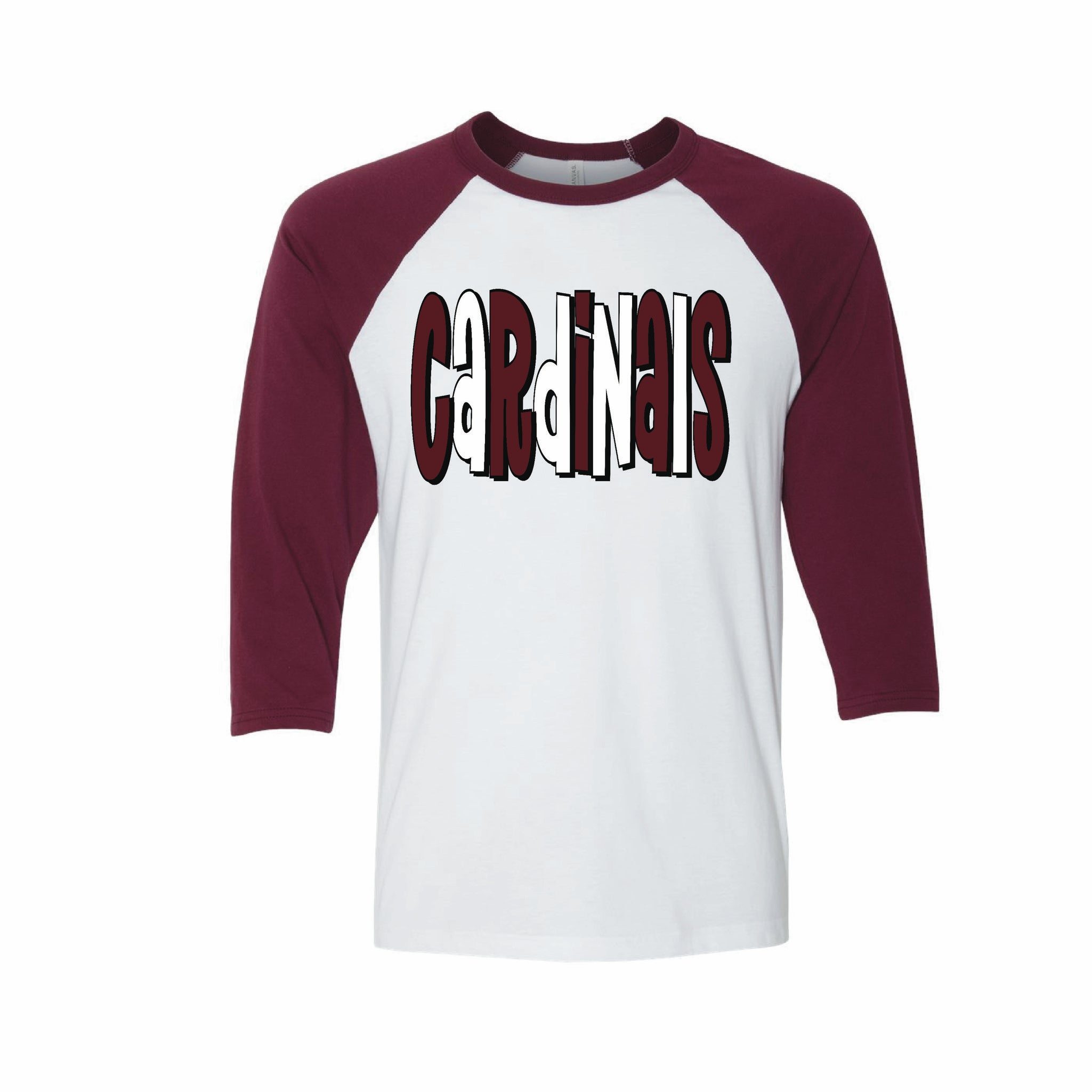 Baseball Sleeve Bubble Cardinals Tee