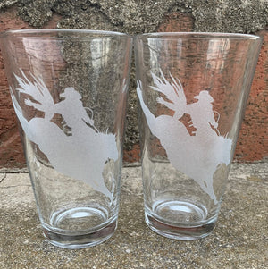 Custom Etched Pint Glasses