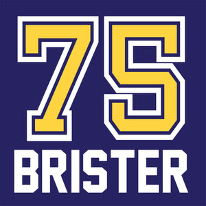 Block Name & Number Decal