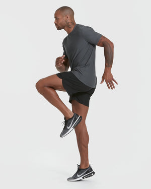 True Classic - Short Sleeve T-Shirt | Active | Crew Neck | Carbon: XL