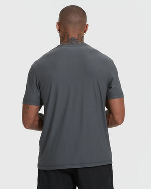 True Classic - Short Sleeve T-Shirt | Active | Crew Neck | Carbon: XL