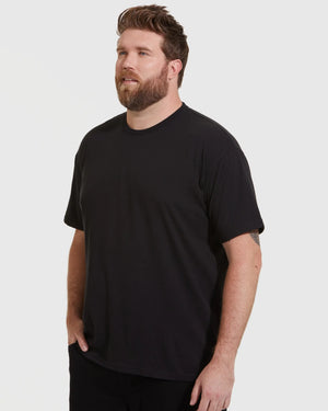 True Classic - Short Sleeve T-Shirt | Crew Neck | Black: XL
