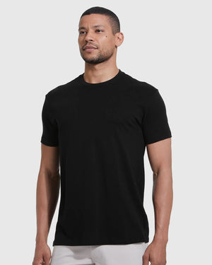 True Classic - Short Sleeve T-Shirt | Crew Neck | Black: XL