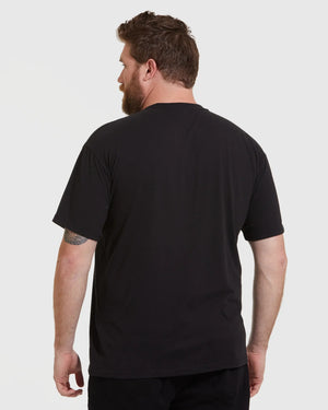 True Classic - Short Sleeve T-Shirt | Crew Neck | Black: XL